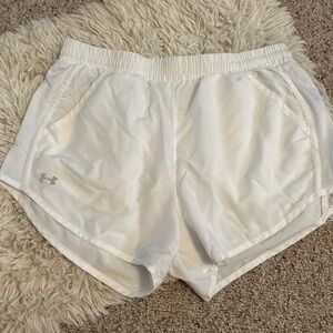 Under Armour White Performance Shorts